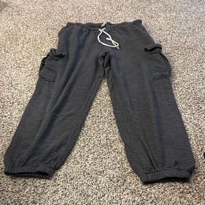 Aerie Dark Gray Jogger Pants